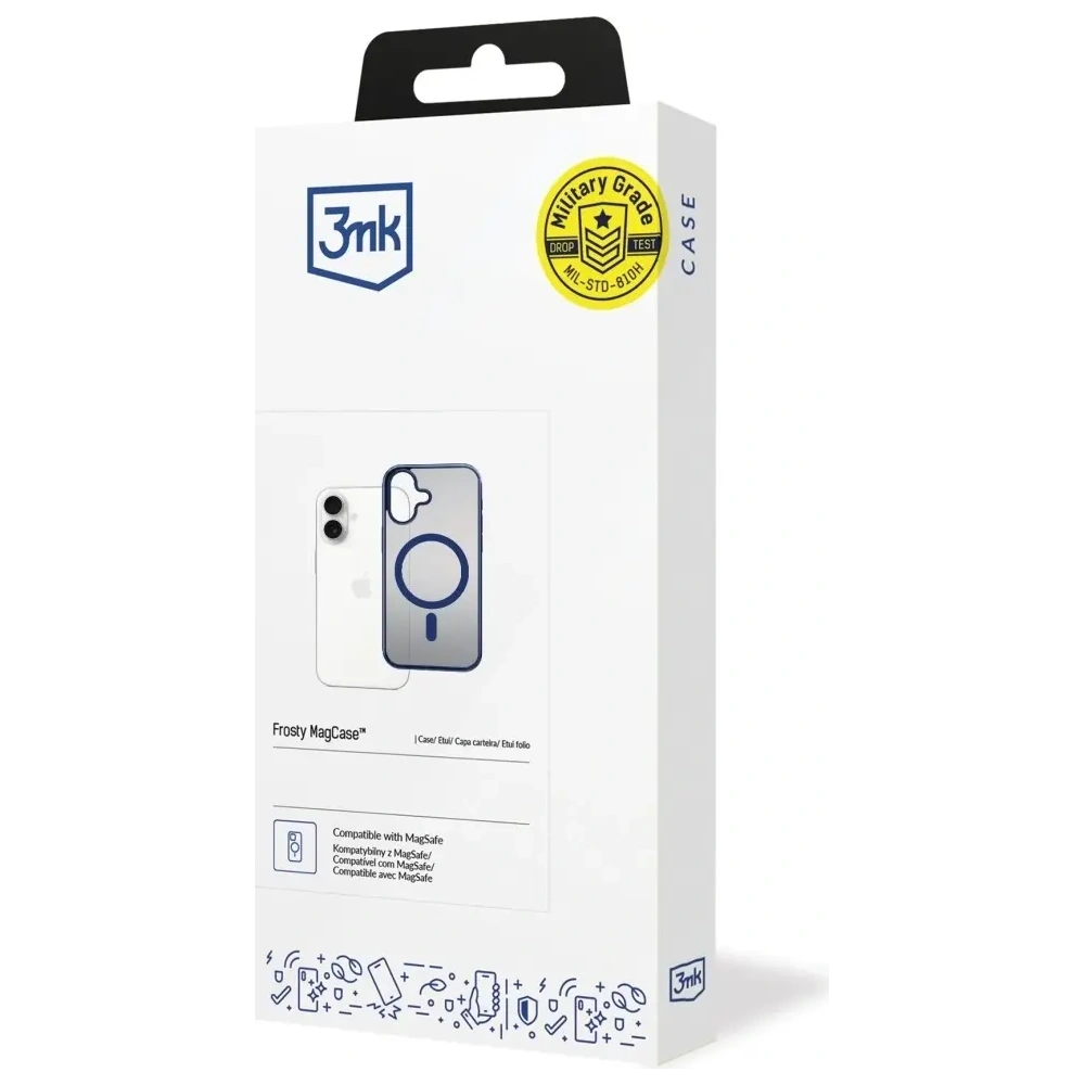 Etui 3MK Frosty MagCase do Apple iPhone 17 niebieski