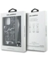 Etui Karl Lagerfeld Crossbody Grained Pattern & Logo do Apple iPhone 16 Pro czarny