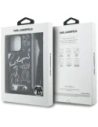 Etui Karl Lagerfeld Crossbody Grained Pattern & Logo do Apple iPhone 16 Pro Max czarny