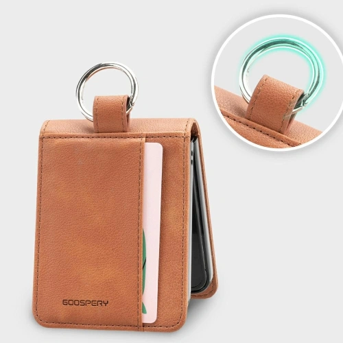 Etui Mercury Basic Diary do Samsung Galaxy Z Flip7 jasnobrązowy