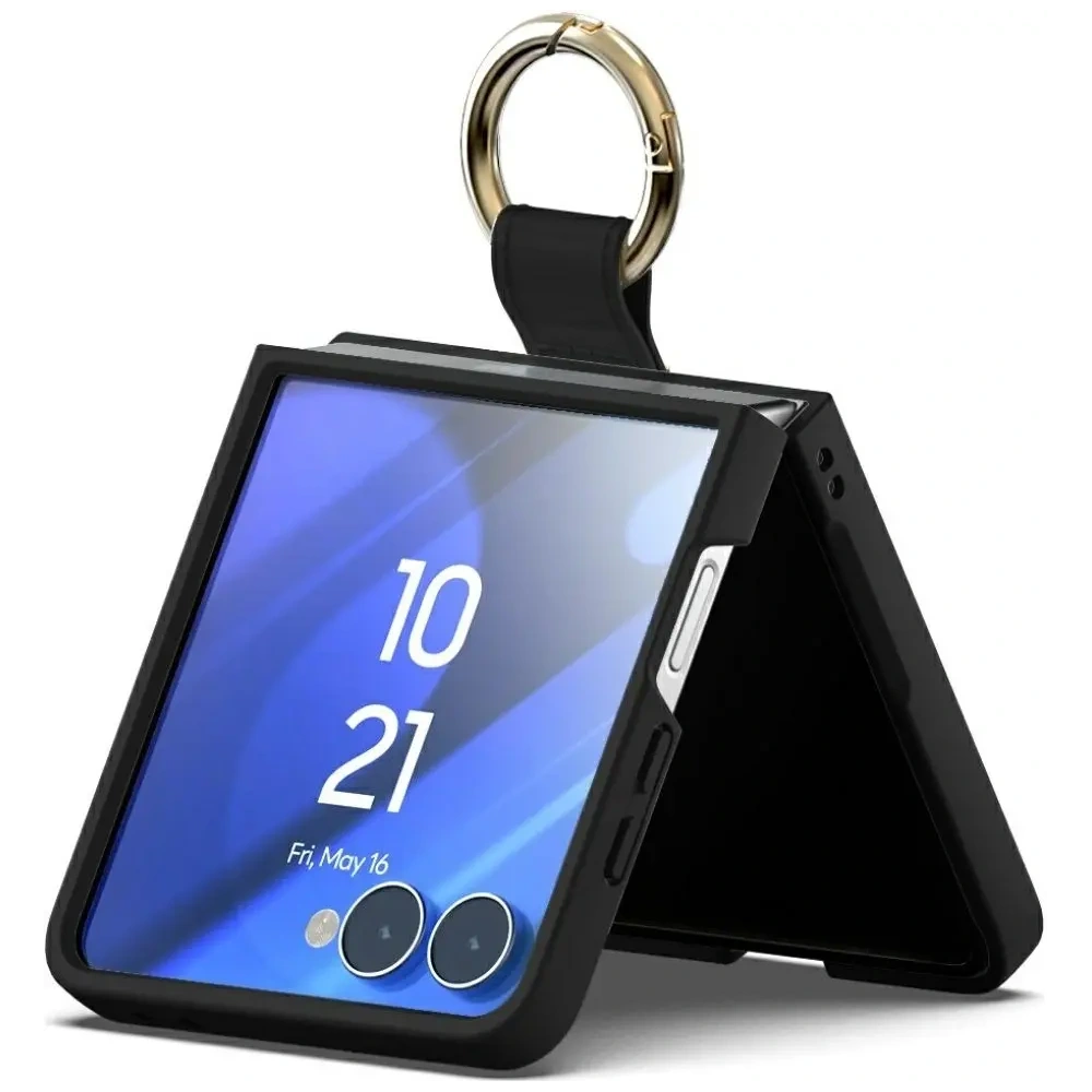 Etui Mercury Gold Ring do Samsung Galaxy Z Flip7 czarny
