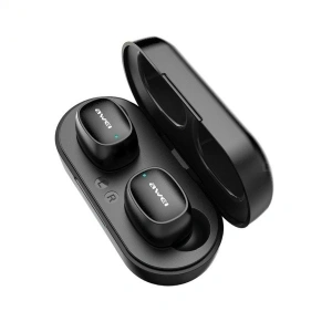 AWEI słuchawki Bluetooth 5.0 T13 TWS + stacja dokująca czarny/black