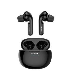 AWEI słuchawki Bluetooth 5.0 T15 TWS + stacja dokująca czarny/black