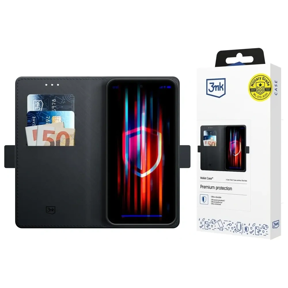 Etui 3MK Wallet Case do Samsung Galaxy S25 FE czarny