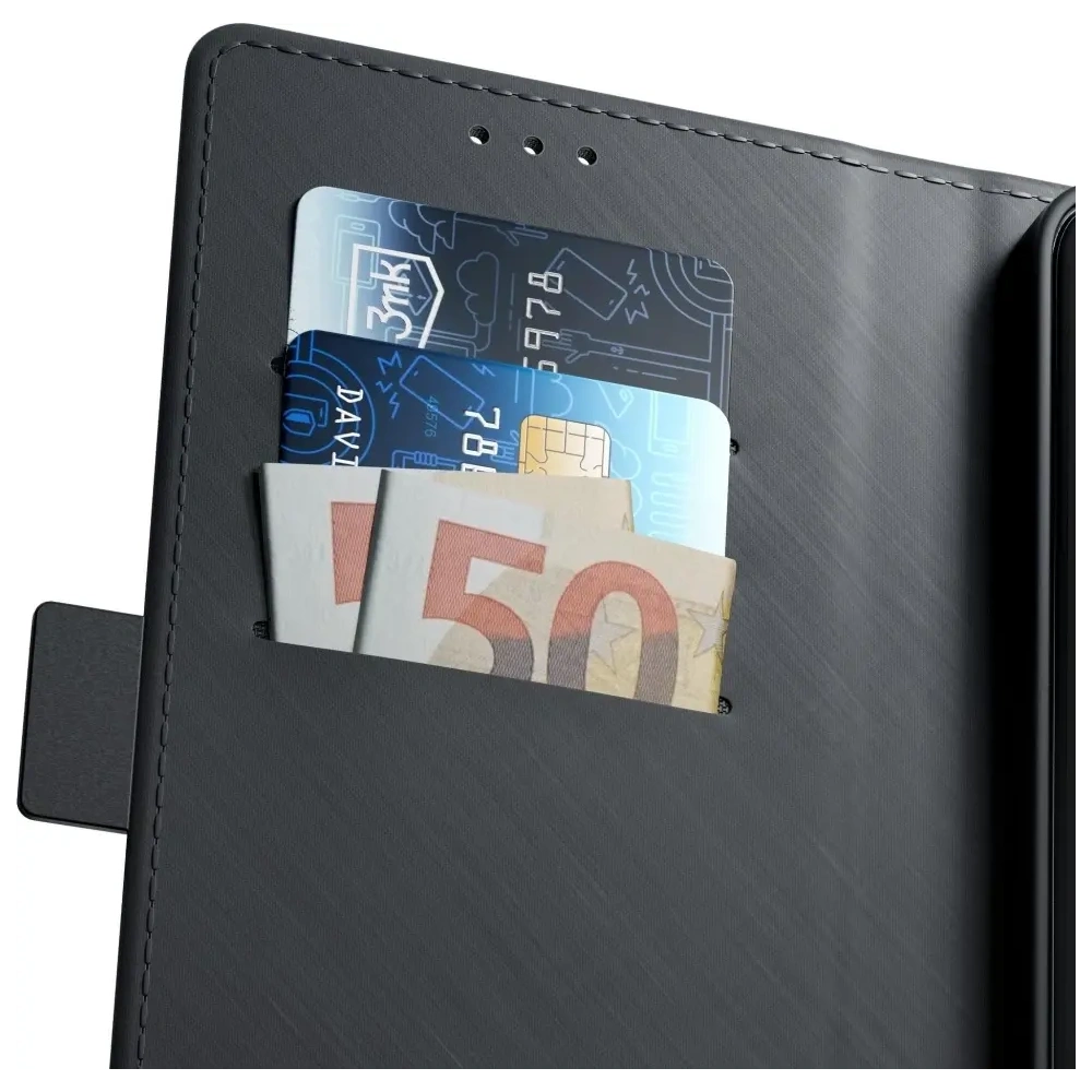 Etui 3MK Wallet Case do Samsung Galaxy S25 FE czarny