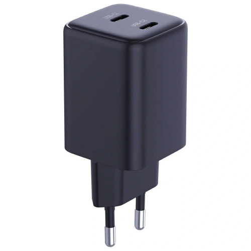 Ładowarka sieciowa 3MK Hyper Charger PD 45W GaN QC4+ PPS 2C Super-Fast Charge 2.0 czarny