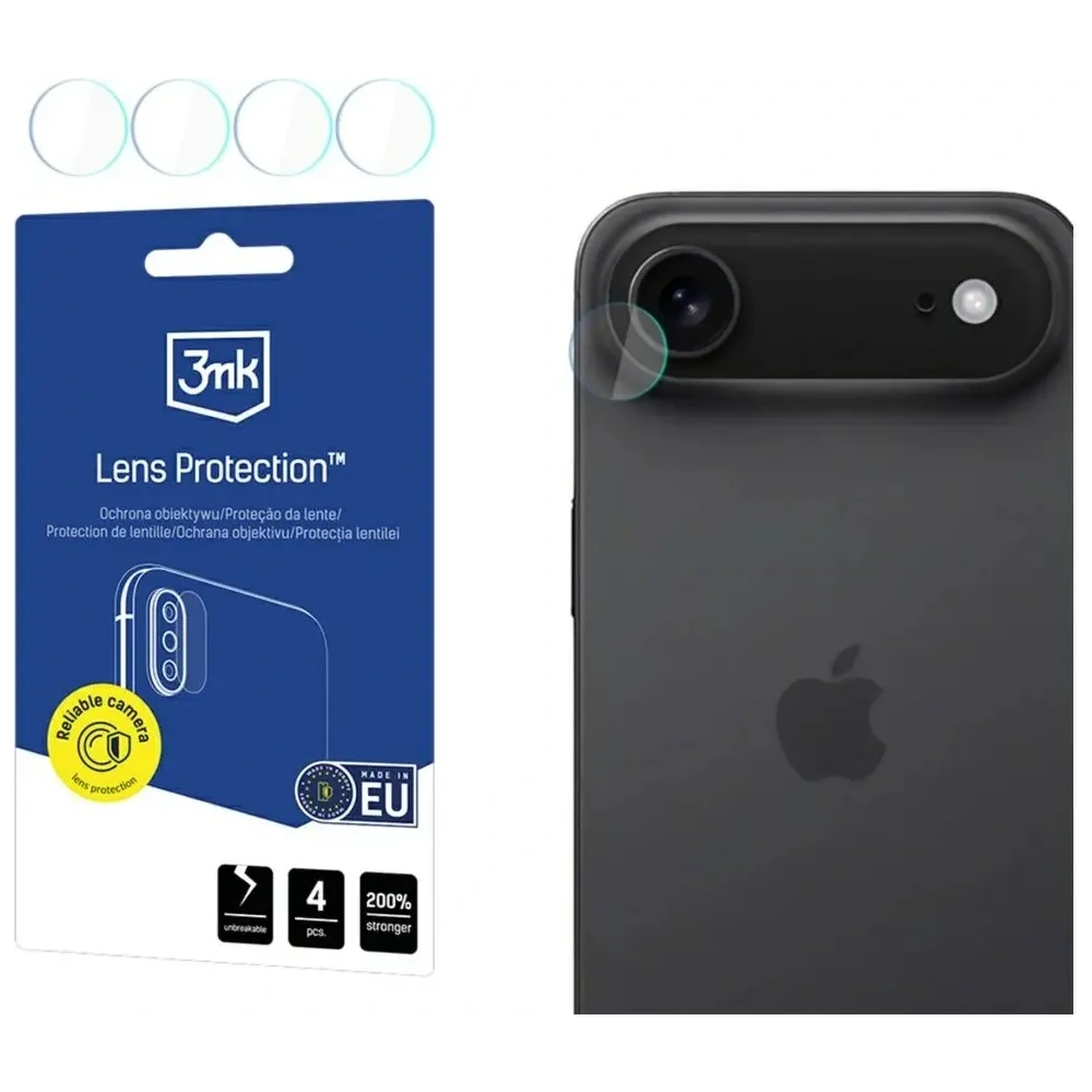 Ochrona na obiektyw aparatu 3MK Lens Protection do Apple iPhone 17 Air [4 PACK]