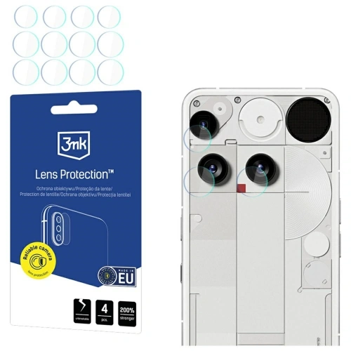 Ochrona na obiektyw aparatu 3MK Lens Protection do Nothing Phone (3) [4 PACK]