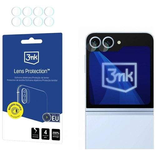Ochrona na obiektyw aparatu 3MK Lens Protection do Samsung Galaxy Z Flip6 [4 PACK]