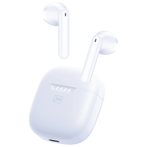 Bezprzewodowe słuchawki douszne 3MK Movepods TWS Bluetooth 5.4 biały
