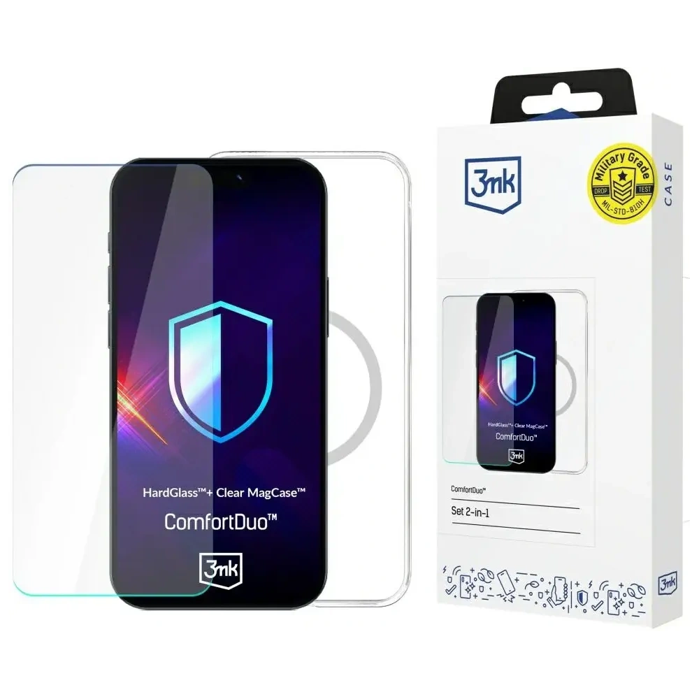 Zestaw 3MK ComfortDuo Clear MagCase do Apple iPhone 17 Air