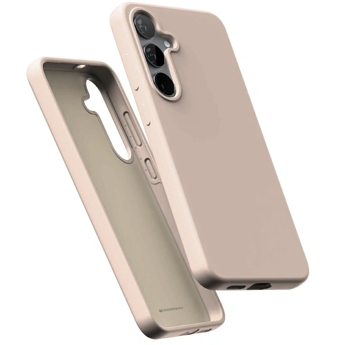 Etui Mercury Pure MagSafe Silicone do Samsung Galaxy S25 piaskowy