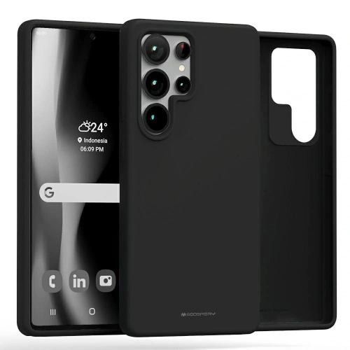 Etui Mercury Pure MagSafe Silicone do Samsung Galaxy S25 Ultra czarny