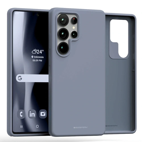 Etui Mercury Pure MagSafe Silicone do Samsung Galaxy S25 Ultra lawenda