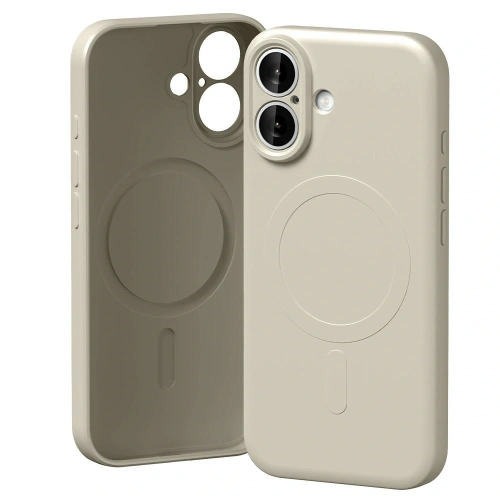 Etui Mercury Semi-Silicone MagSafe do Apple iPhone 17 kamienny