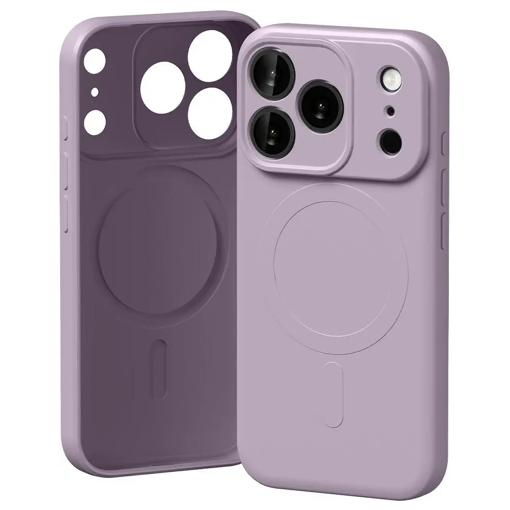 Etui Mercury Semi-Silicone MagSafe do Apple iPhone 17 Pro lawendowa szarość