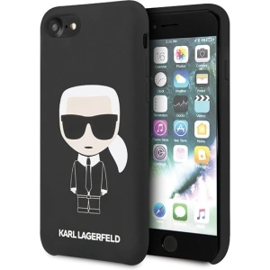Etui Karl Lagerfeld KLHCI8SLFKBK Apple iPhone SE 2022/SE 2020/8/7 hardcase černý/black Silicone Iconic