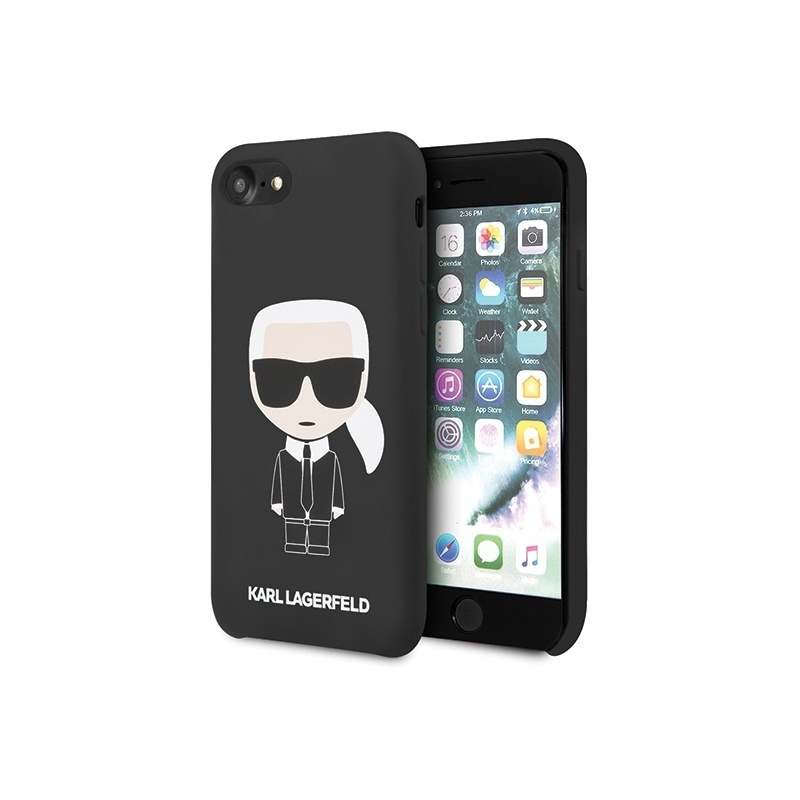 Hurtownia Karl Lagerfeld - 3700740441855 - KLD302BLK - Etui Karl Lagerfeld KLHCI8SLFKBK Apple iPhone SE 2022/SE 2020/8/7 hardcase czarny/black Silicone Iconic - B2B homescreen