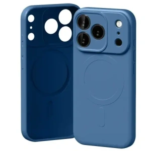 Etui Mercury Semi-Silicone MagSafe do Apple iPhone 17 Pro niebieski