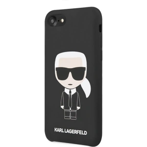 Etui Karl Lagerfeld KLHCI8SLFKBK Apple iPhone SE 2022/SE 2020/8/7 hardcase černý/black Silicone Iconic