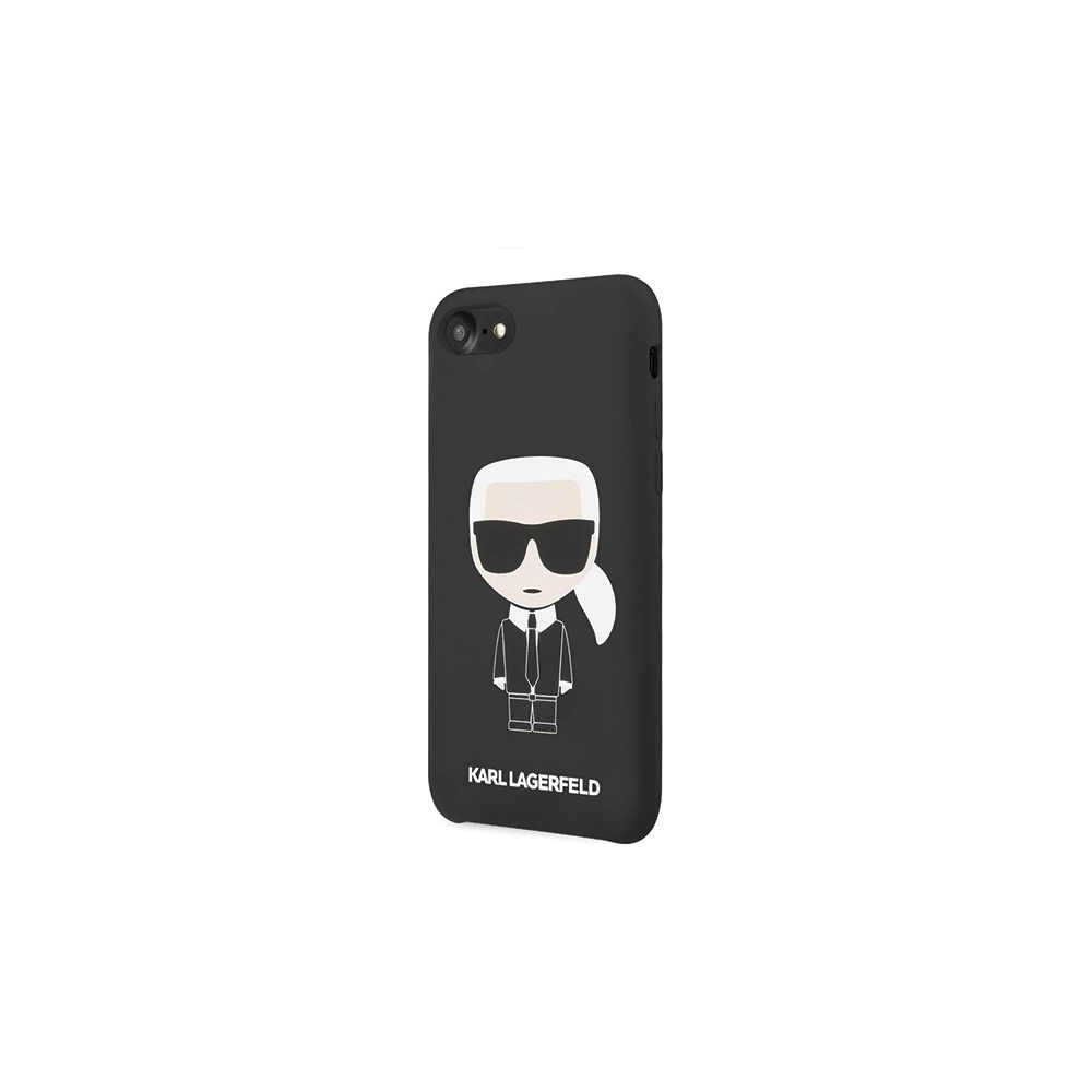 Hurtownia GSM - Etui Karl Lagerfeld KLHCI8SLFKBK Apple iPhone SE 2022/SE 2020/8/7 hardcase černý/black Silicone Iconic - KLD302BLK - {ean13} - Hurt