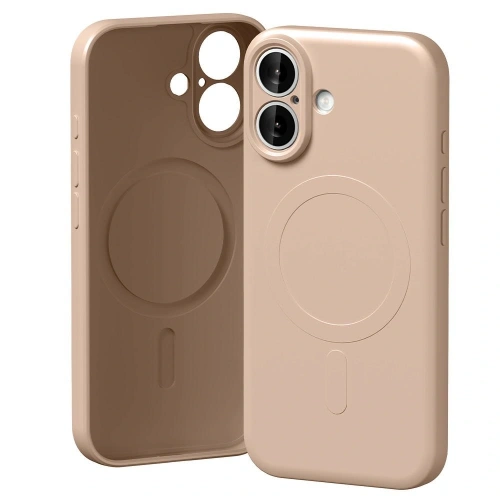 Etui Mercury Semi-Silicone MagSafe do Apple iPhone 17 różowo-piaskowy