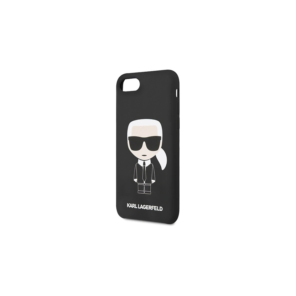Hurtownia GSM - Etui Karl Lagerfeld KLHCI8SLFKBK Apple iPhone SE 2022/SE 2020/8/7 hardcase černý/black Silicone Iconic - KLD302BLK - {ean13} - Hurt