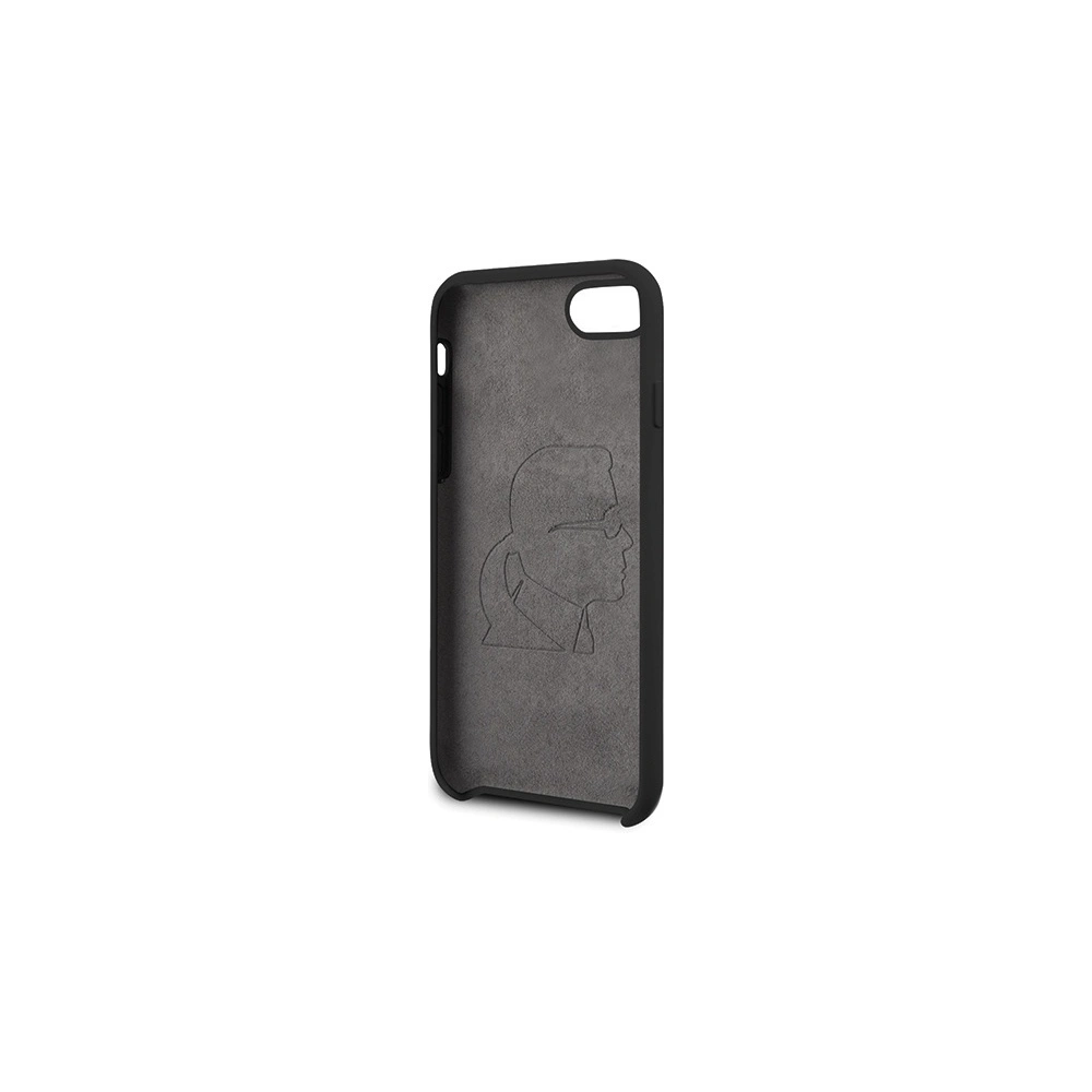 Hurtownia GSM - Etui Karl Lagerfeld KLHCI8SLFKBK Apple iPhone SE 2022/SE 2020/8/7 hardcase černý/black Silicone Iconic - KLD302BLK - {ean13} - Hurt