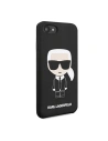 Hurtownia GSM - Etui Karl Lagerfeld KLHCI8SLFKBK Apple iPhone SE 2022/SE 2020/8/7 Hardcase schwarz/black Silicone Iconic - KLD302BLK - {ean13} - Hurt