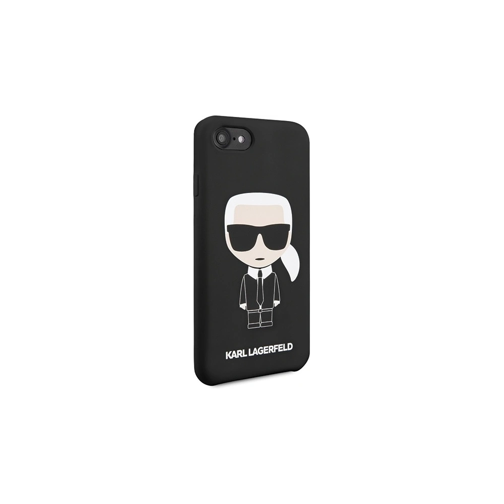 Hurtownia GSM - Etui Karl Lagerfeld KLHCI8SLFKBK Apple iPhone SE 2022/SE 2020/8/7 hardcase černý/black Silicone Iconic - KLD302BLK - {ean13} - Hurt