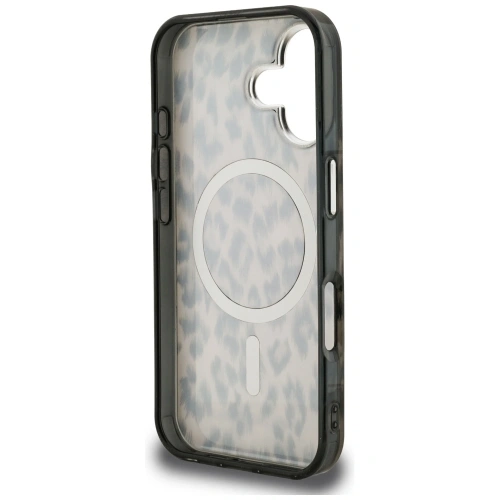Etui Karl Lagerfeld IML Leopard Pattern MagSafe do Apple iPhone 16 brązowy