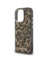 Etui Karl Lagerfeld IML Leopard Pattern MagSafe do Apple iPhone 16 Pro Max brązowy