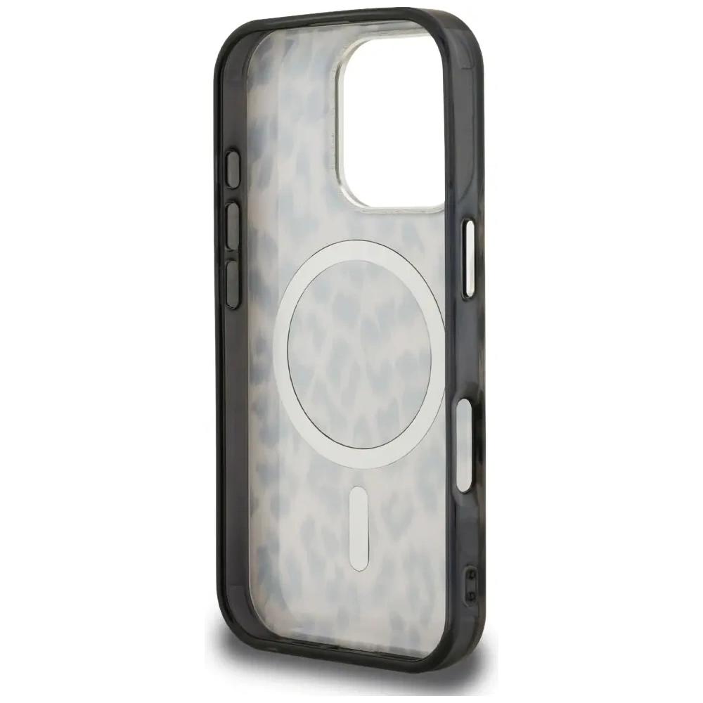 Etui Karl Lagerfeld IML Leopard Pattern MagSafe do Apple iPhone 16 Pro Max brązowy