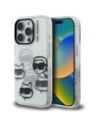 Etui Karl Lagerfeld IML Multi K&C Head Pattern do Apple iPhone 16 Pro Max przezroczysty