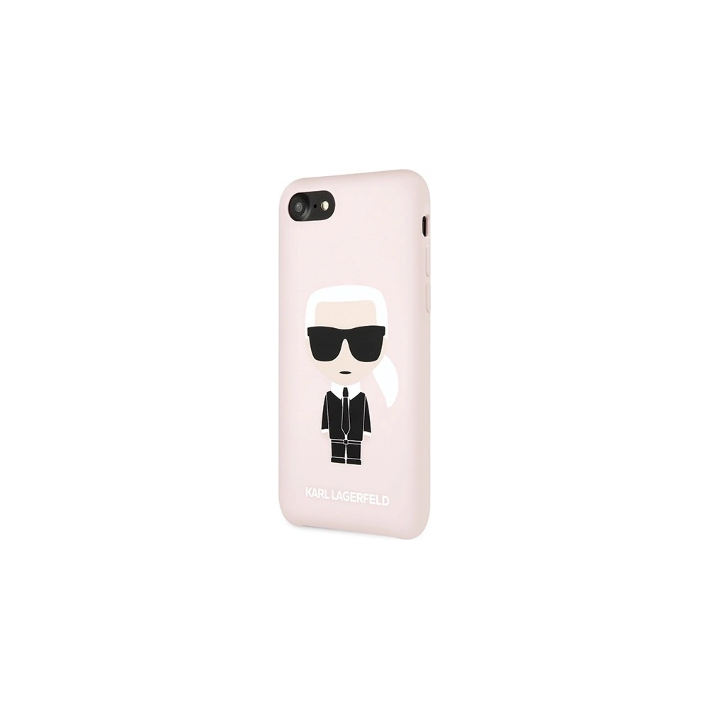 Hurtownia GSM - Etui Karl Lagerfeld KLHCI8SLFKPI Apple iPhone SE 2022/SE 2020/8/7 hardcase jasně růžový/light pink Silicone Iconic - KLD303PNK - {ean13} - Hurt