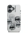 Etui Karl Lagerfeld IML Multi K&C Head Pattern do Apple iPhone 16 przezroczysty