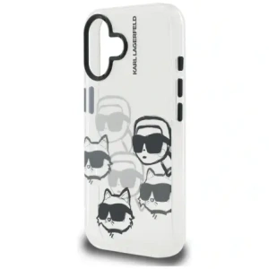 Etui Karl Lagerfeld IML Multi K&C Head Pattern do Apple iPhone 16 przezroczysty