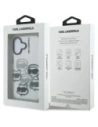 Etui Karl Lagerfeld IML Multi K&C Head Pattern do Apple iPhone 16 przezroczysty