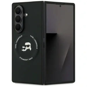 Etui Karl Lagerfeld Karl&Choupette Logo MagSafe do Samsung Galaxy Z Fold7 czarny