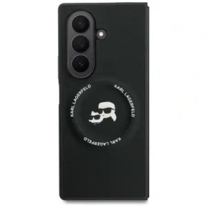 Etui Karl Lagerfeld Karl&Choupette Logo MagSafe do Samsung Galaxy Z Fold7 czarny