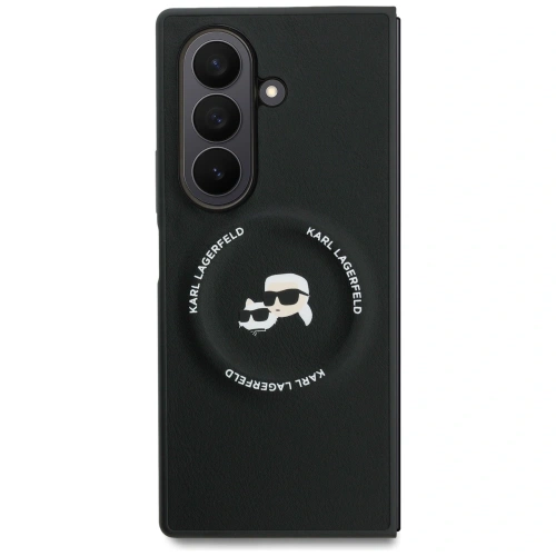 Etui Karl Lagerfeld Karl&Choupette Logo MagSafe do Samsung Galaxy Z Fold7 czarny