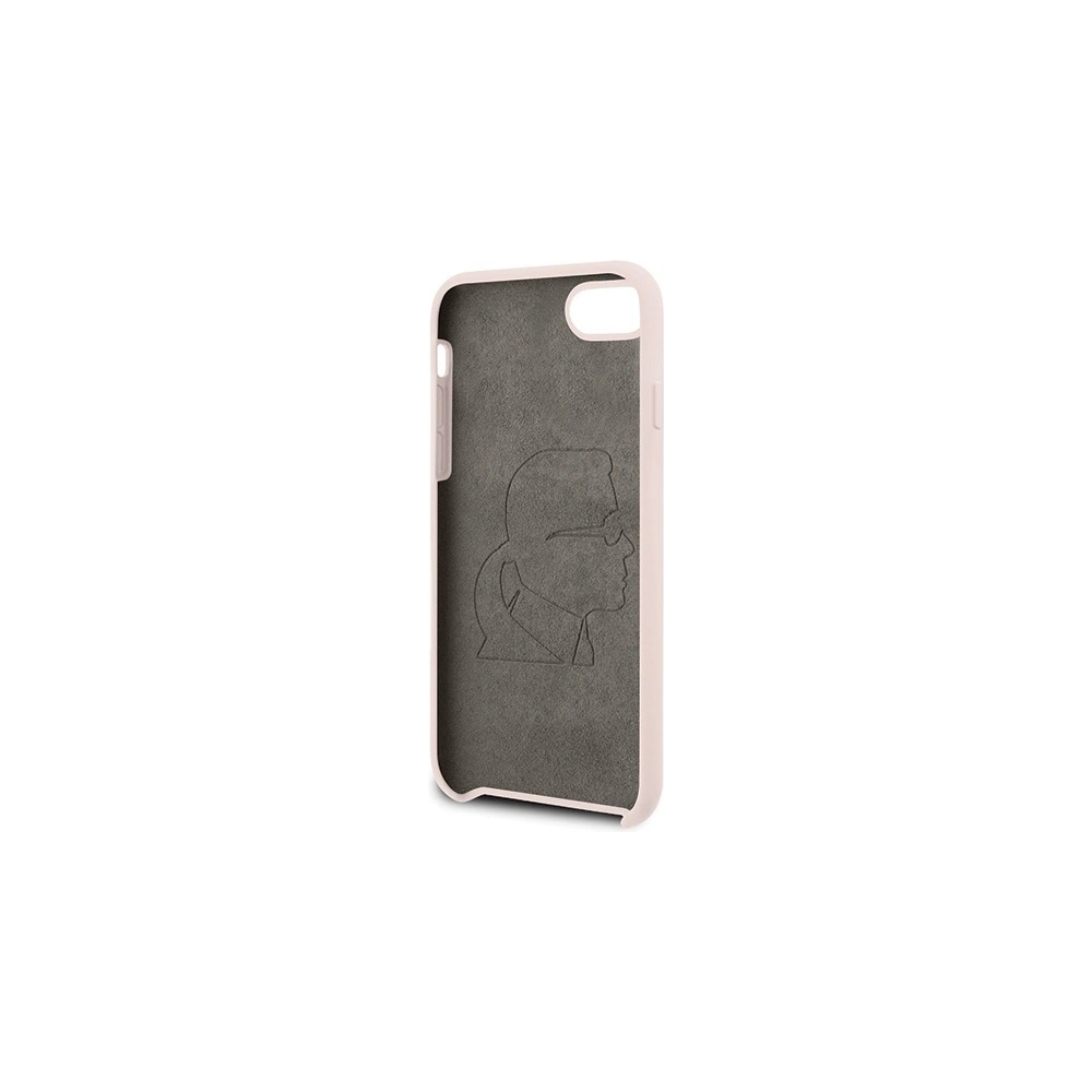 Hurtownia GSM - Etui Karl Lagerfeld KLHCI8SLFKPI Apple iPhone SE 2022/SE 2020/8/7 hardcase jasně růžový/light pink Silicone Iconic - KLD303PNK - {ean13} - Hurt