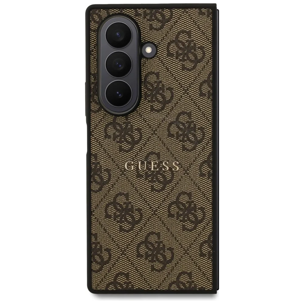 Etui Guess 4G Classic MagSafe do Samsung Galaxy Z Fold7 brązowy