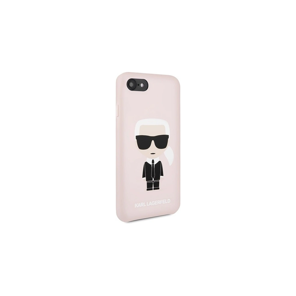 Hurtownia GSM - Etui Karl Lagerfeld KLHCI8SLFKPI Apple iPhone SE 2022/SE 2020/8/7 hardcase jasně růžový/light pink Silicone Iconic - KLD303PNK - {ean13} - Hurt