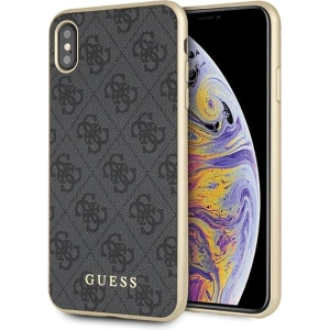 Hurtownia GSM - Etui Guess GUHCI65G4GG iPhone XS Max grau/grey Hartschale 4G Collection - GUE536GRY - {ean13} - Hurt