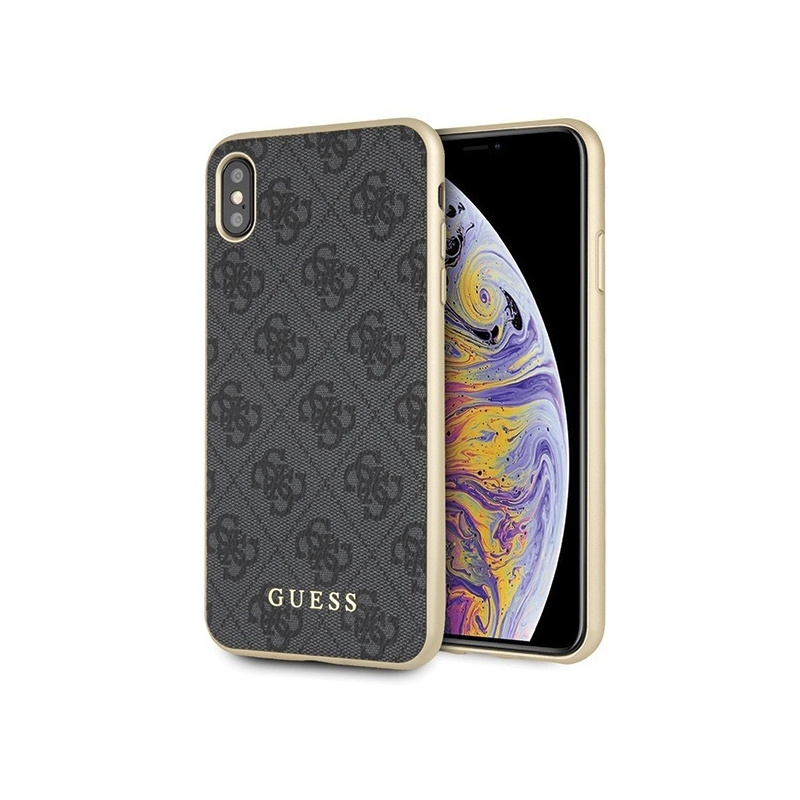 Hurtownia Guess - 3700740477632 - GUE536GRY - Etui Guess GUHCI65G4GG iPhone XS Max szary/grey hard case 4G Collection - B2B homescreen