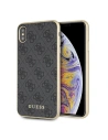 Etui Guess GUHCI65G4GG iPhone XS Max grau/grey Hartschale 4G Collection