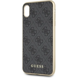 Hurtownia GSM - Etui Guess GUHCI65G4GG iPhone XS Max grau/grey Hartschale 4G Collection - GUE536GRY - {ean13} - Hurt