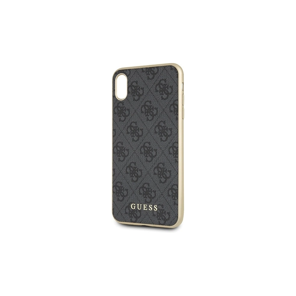 Hurtownia GSM - Etui Guess GUHCI65G4GG iPhone XS Max šedé/grey tvrdý kryt 4G Collection - GUE536GRY - {ean13} - Hurt