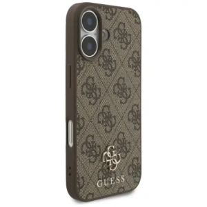 Etui Guess 4G Small Classic Logo MagSafe do Apple iPhone 17 brązowy